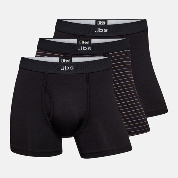 3 pak sort bambus underbukser med gylp