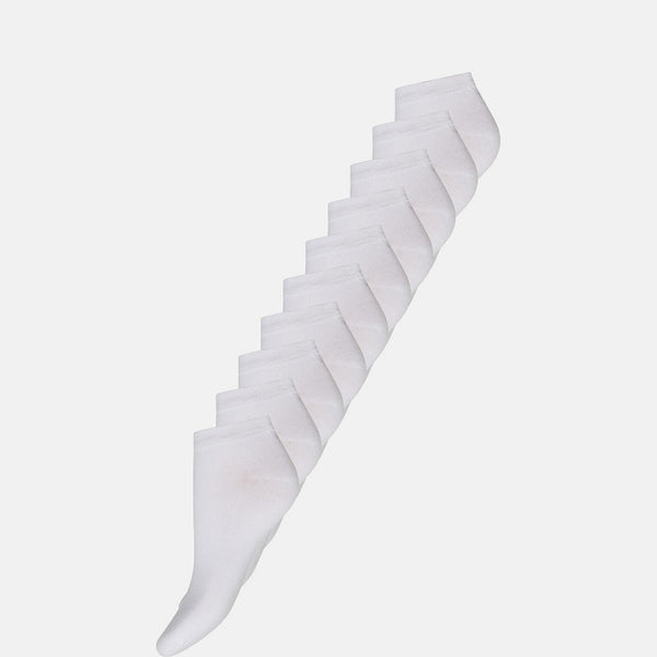 10 pak hvid bambus sneakerstrømper Decoy