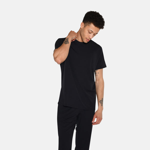 Sort bambus T-shirt fra Urban Quest