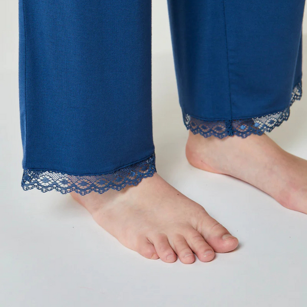 Jasmin bamboo nightgowns - dusty blue