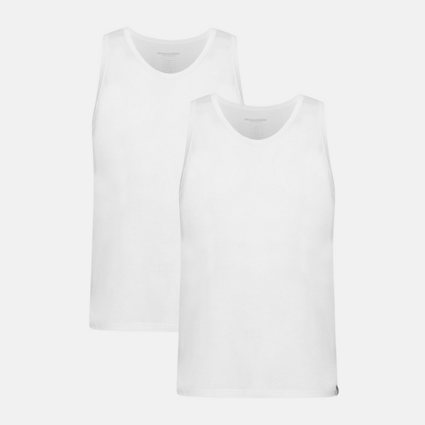 White bamboo tank tops - 2 pack