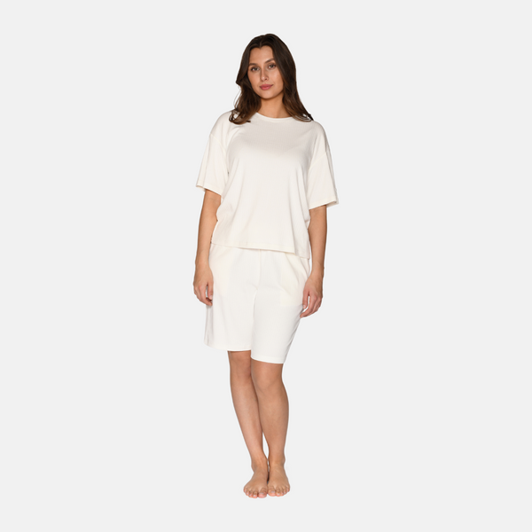 Anna short-sleeved bamboo t-shirt - white