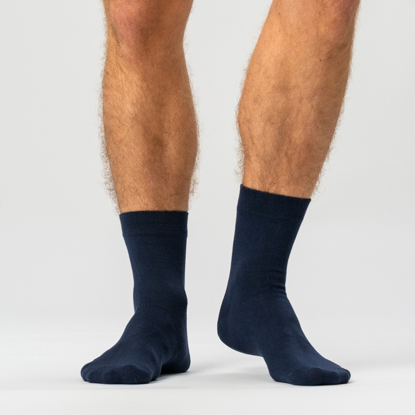 5 pairs of navy bamboo socks (Low cut)