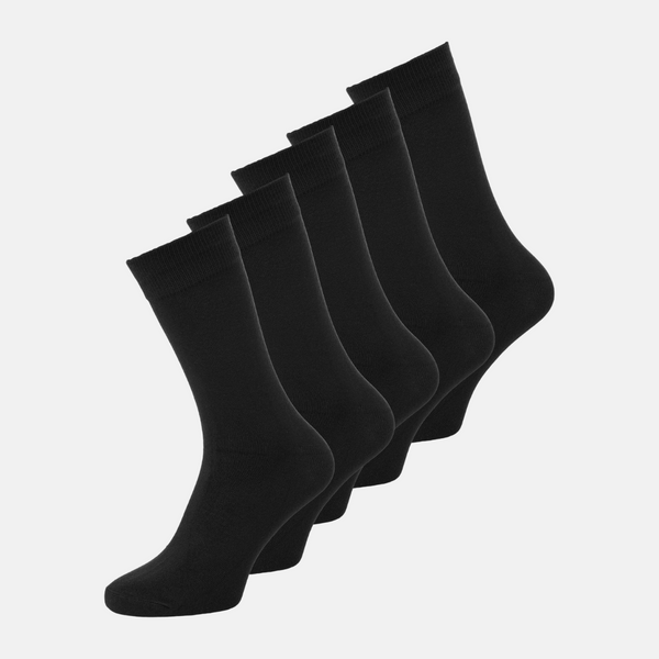 JACBASIC Bamboo socks black 5 pack