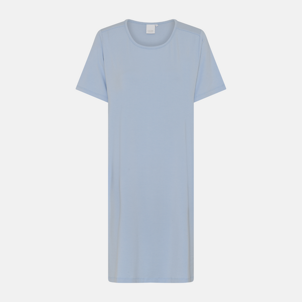 Bea short-sleeved bamboo nightgown - Kentucky Blue