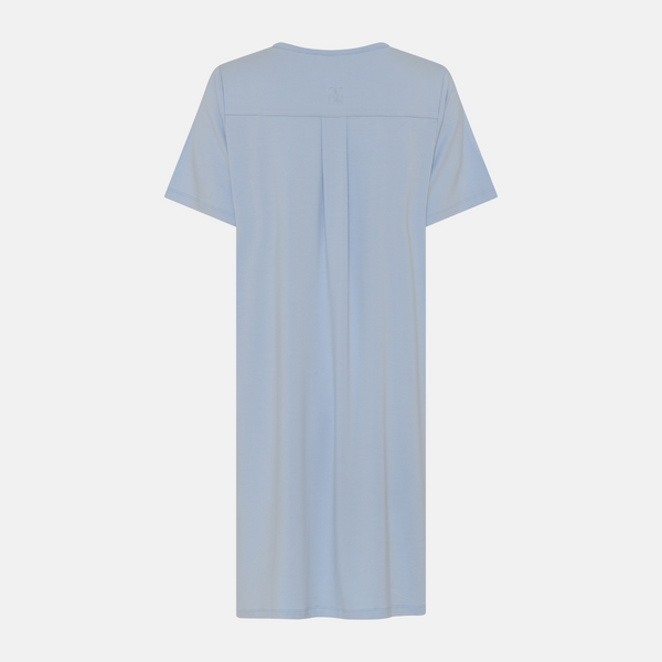 Bea short-sleeved bamboo nightgown - Kentucky Blue