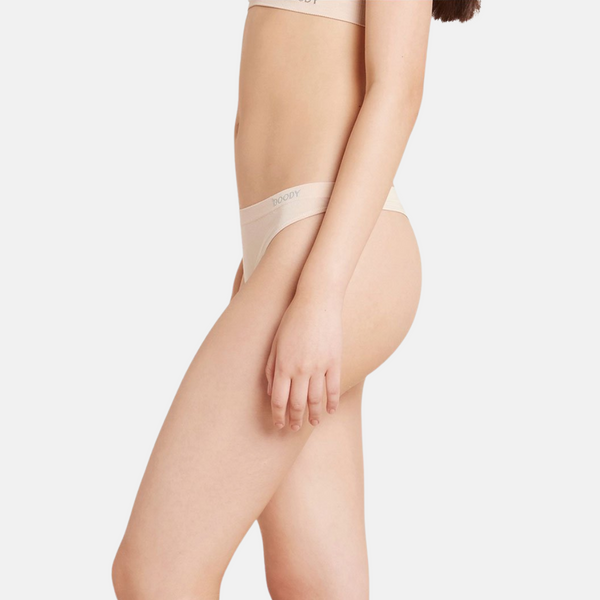 Rose nude bamboo thong panty