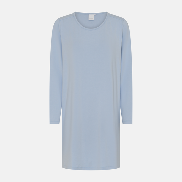 Bea long-sleeved bamboo nightgown - Kentucky Blue