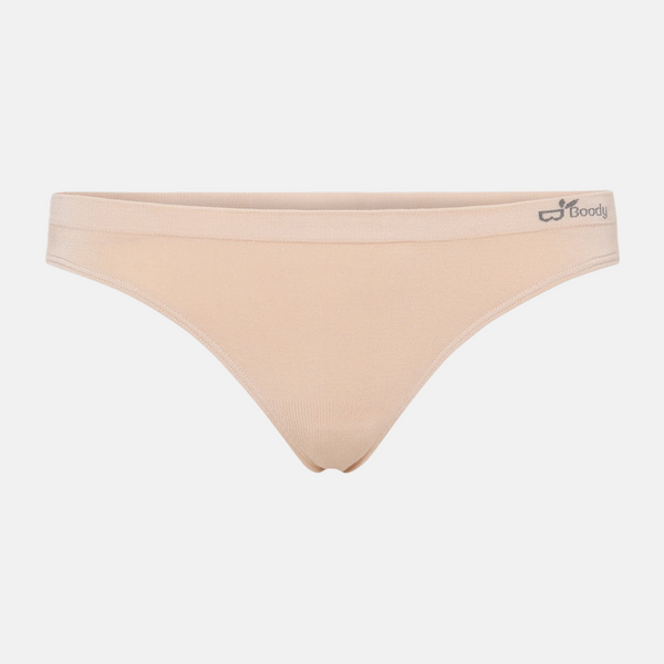 Rose nude bamboo thong panty