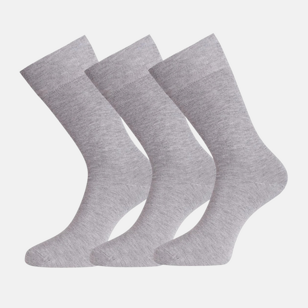 Beau bamboo socks - light grey 3 pack