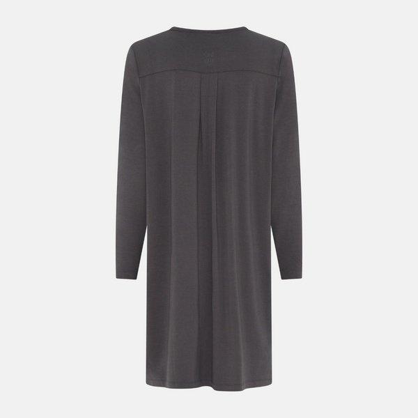 Bea long-sleeved bamboo nightgown - Pavement