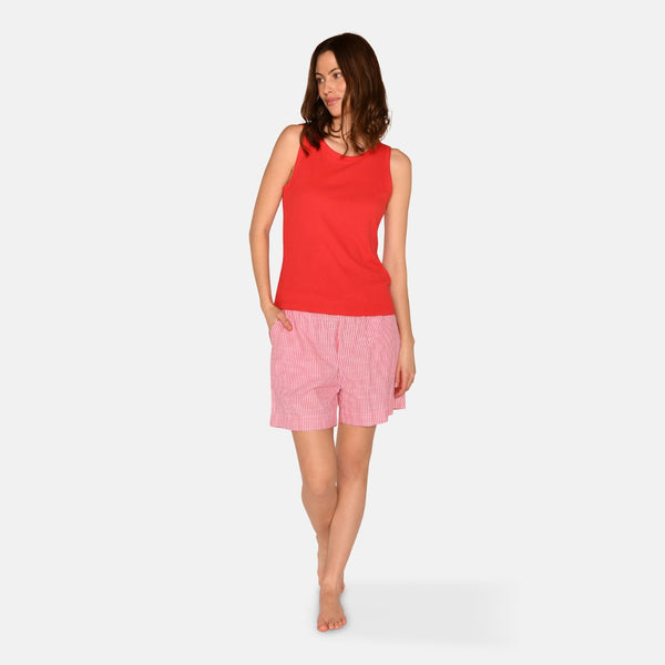 Anja bamboo tank top - Red