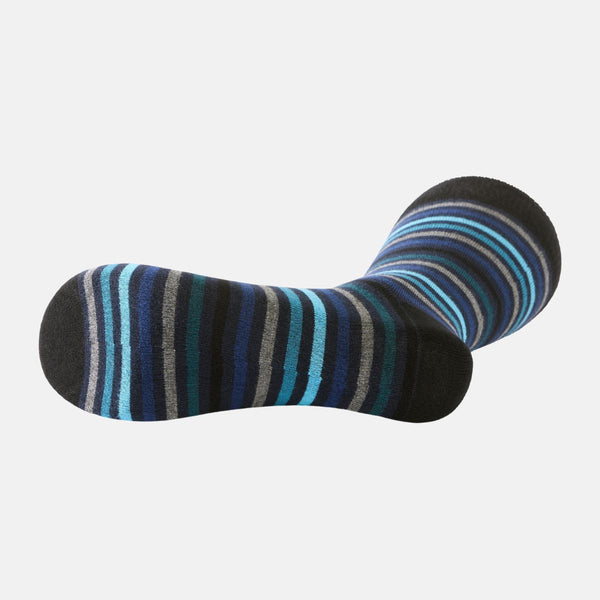 Blue striped bamboo socks