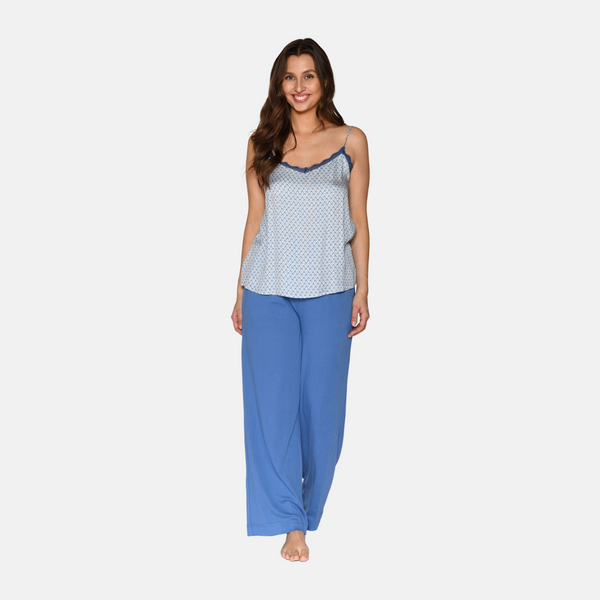 Amy bamboo loose pants - blue