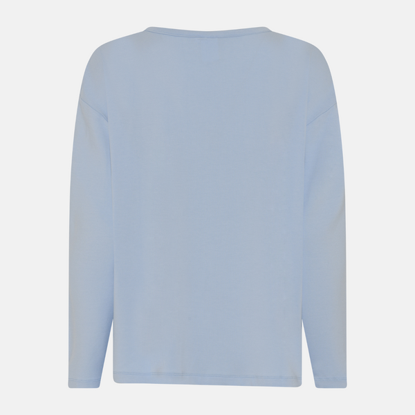 Britt Long Sleeve Bamboo T-Shirt - Kentucky Blue