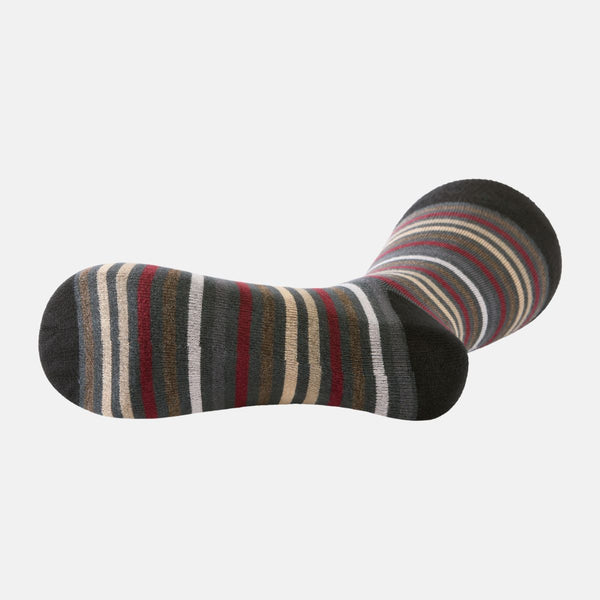 Grey striped bamboo socks