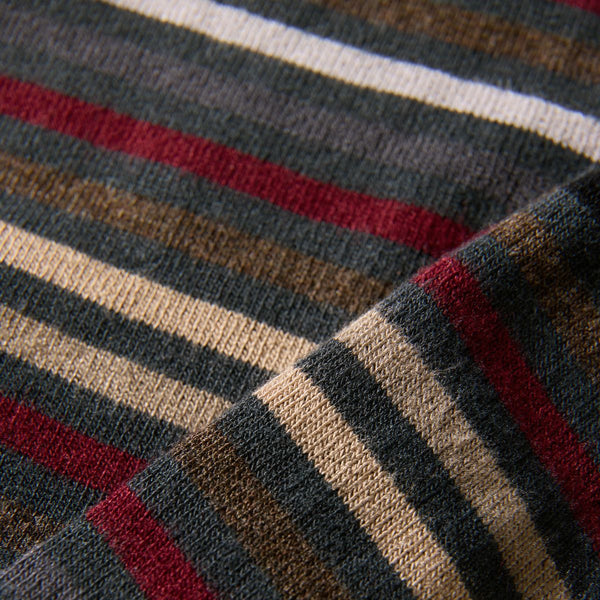 Grey striped bamboo socks