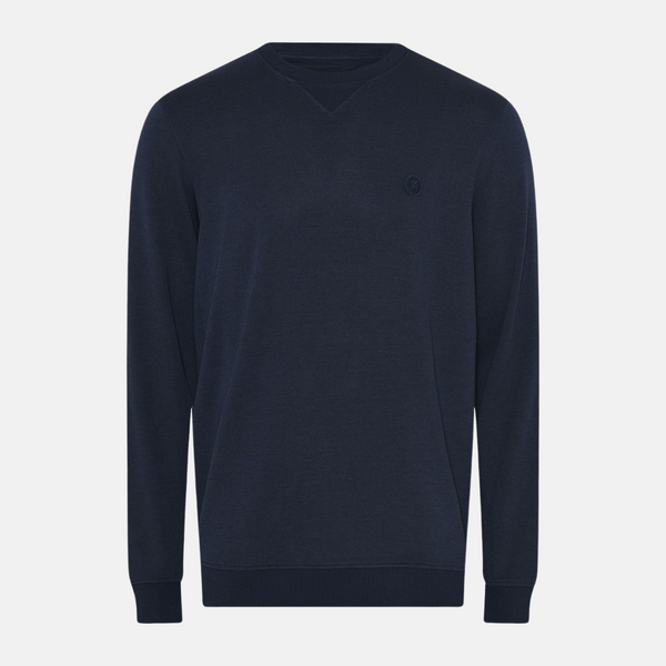 Navy badge bamboo sweatshirt
