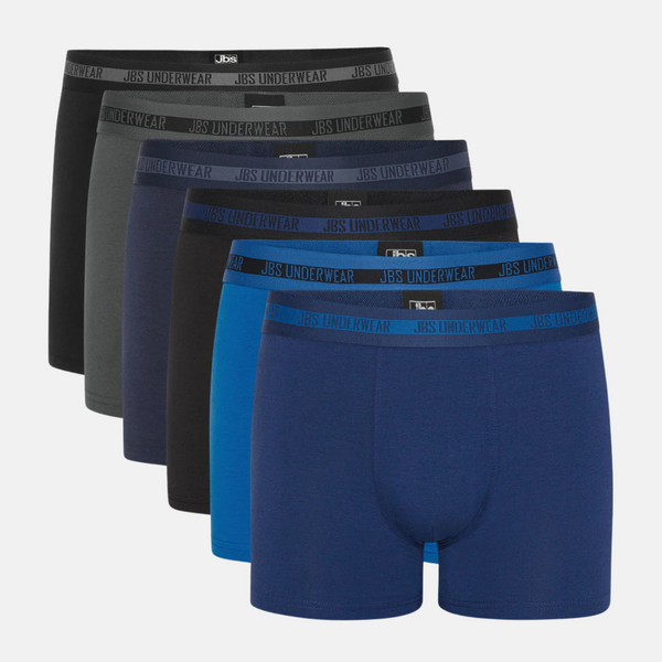 6 pairs of bamboo underwear black - blue