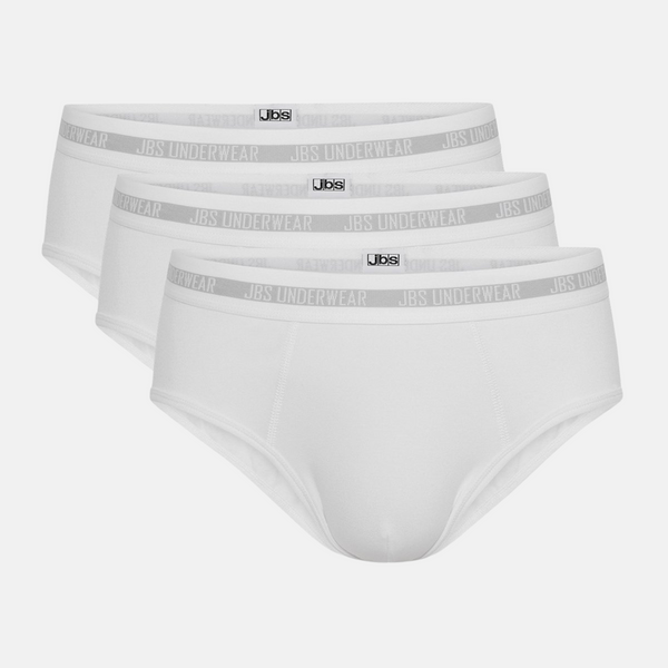 3 pairs of bamboo men's briefs white