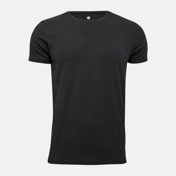 Black crew neck bamboo T-shirt