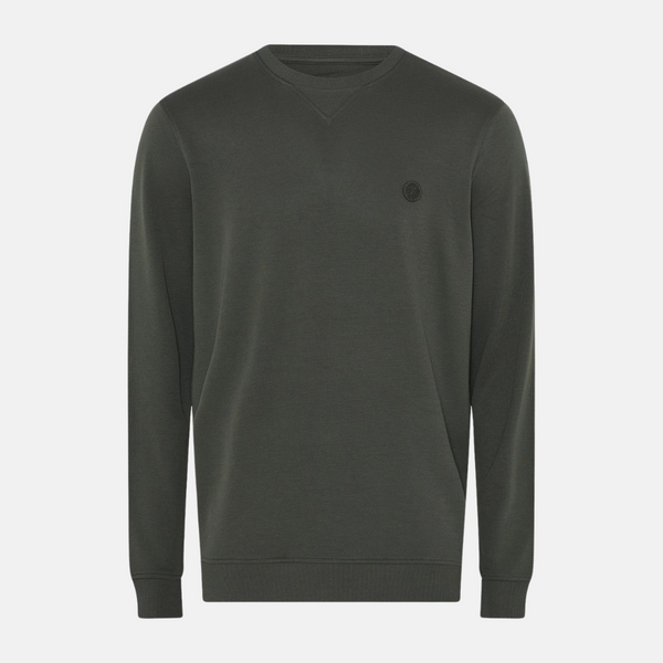Dark green badge bamboo sweatshirt