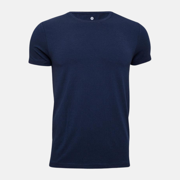 Navy crew neck bamboo T-shirt