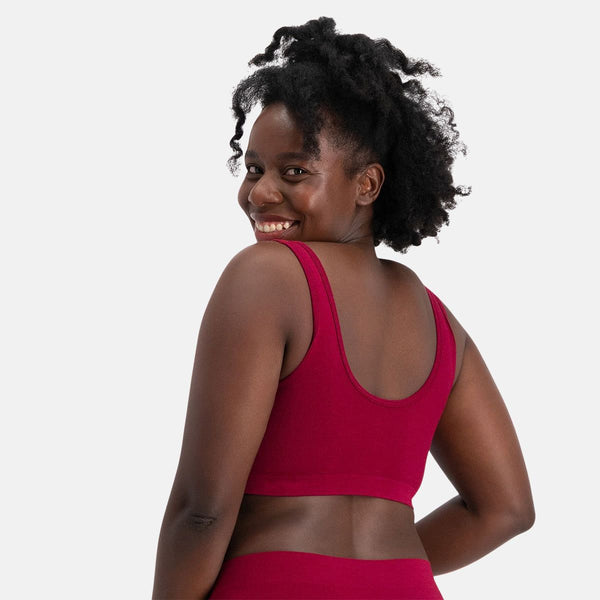 2 pack Bordeaux bamboo bra