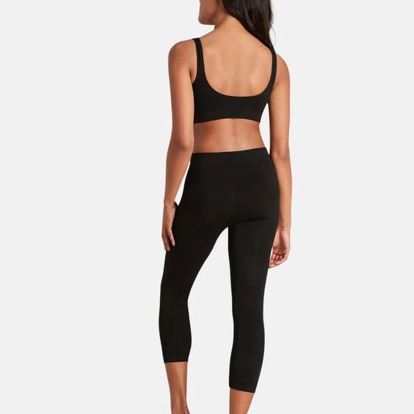 Black bamboo 3/4 leggings