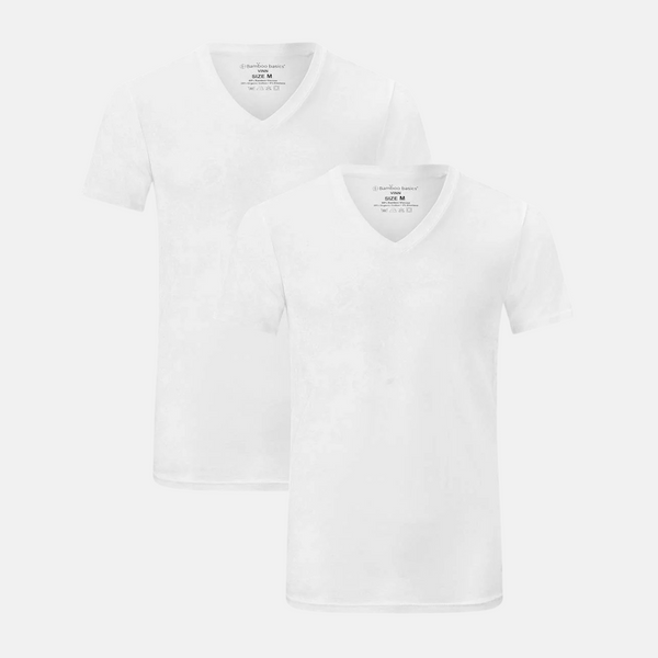 Winn bamboo slim fit T-shirt - White 2 pack