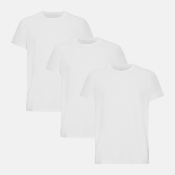 3 pack white bamboo T-shirt