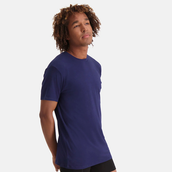 Ruben bamboo crew neck T-shirt - navy 2 pack