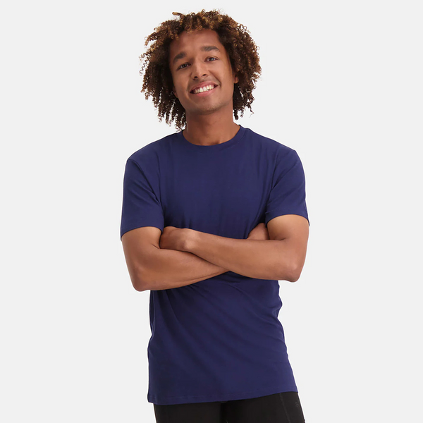 Ruben bamboo crew neck T-shirt - navy 2 pack