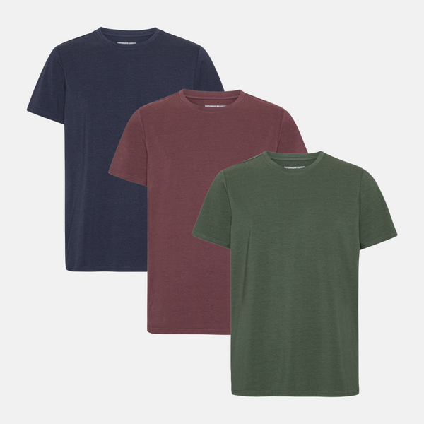 3 pack bamboo T-shirt forest night/night sky/decadent chocolate