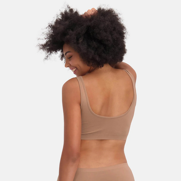 Nova bamboo bra without padding - tan nude 2 pack