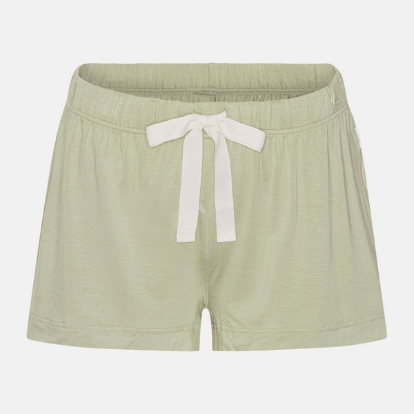 Light green bamboo night shorts