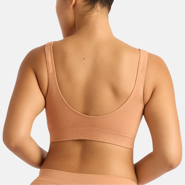 Pale nude padded bamboo non-wired bra