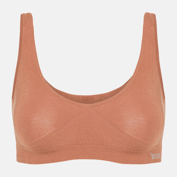 Tan nude bamboo bra without padding