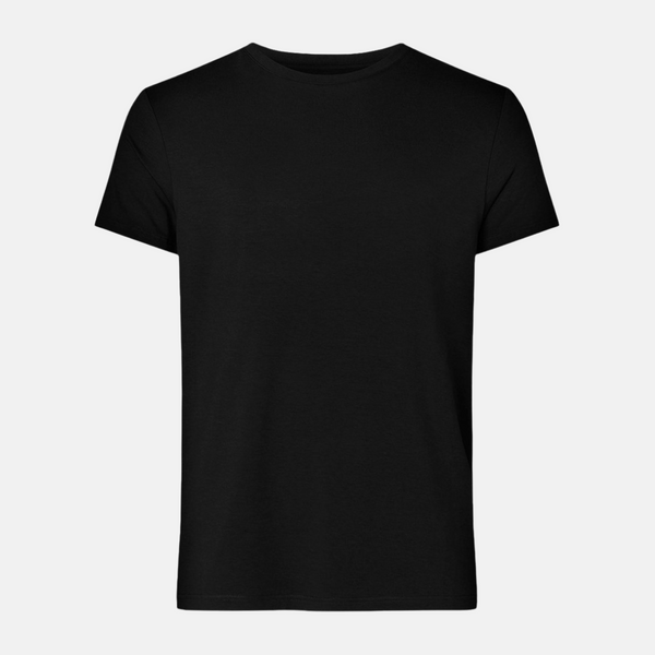 Black bamboo crew neck T-shirt