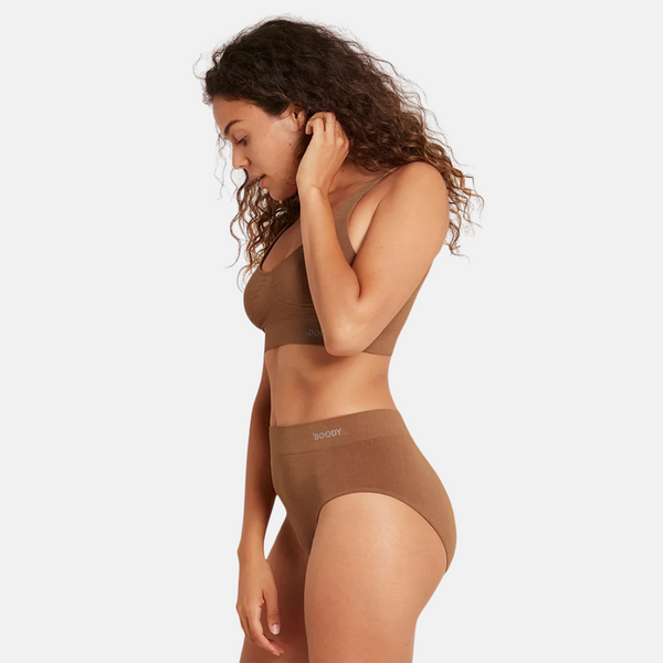 Tan nude bamboo bra without padding