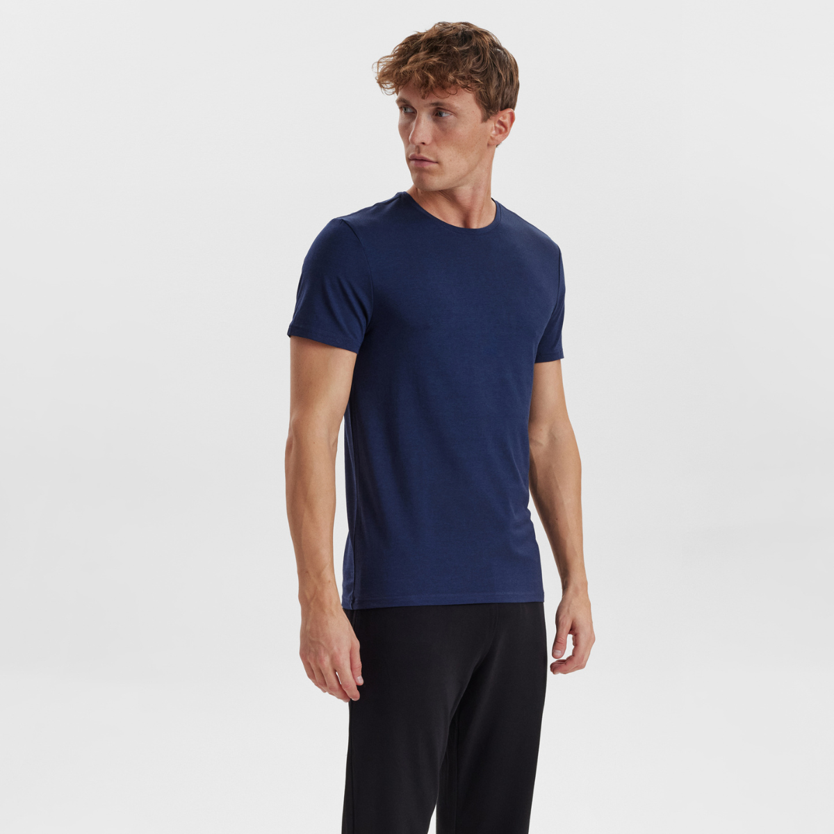 Navy T-Shirt in bamboo for men from JBS of Denmark