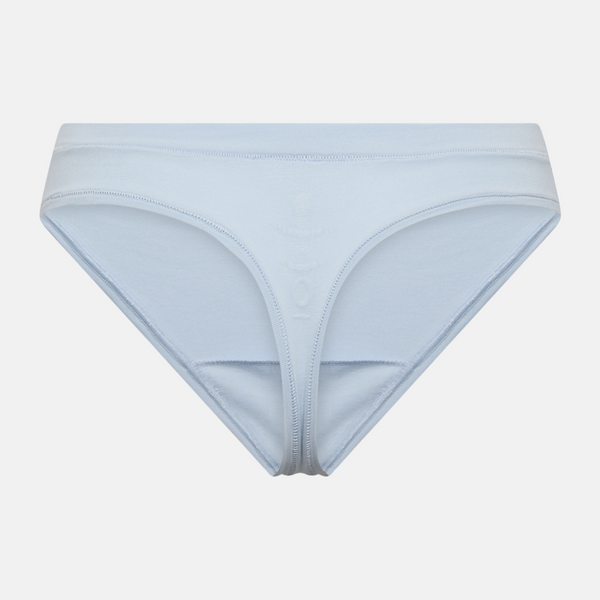 Light blue bamboo thong panties