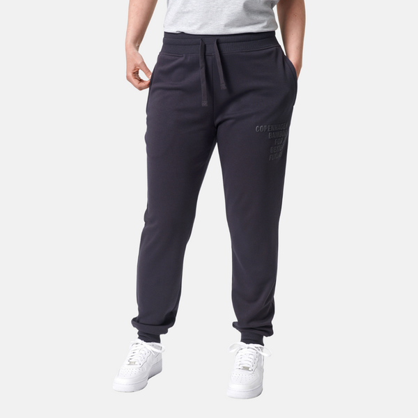 Dark grey bamboo sweatpants with logo