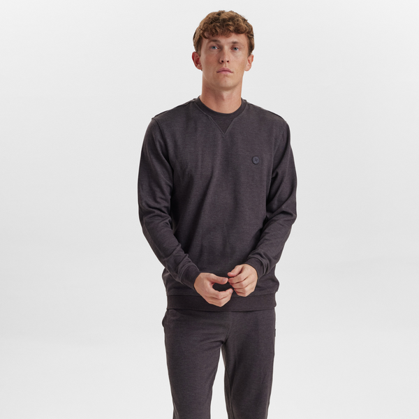 Dark grey badge bamboo sweatshirt