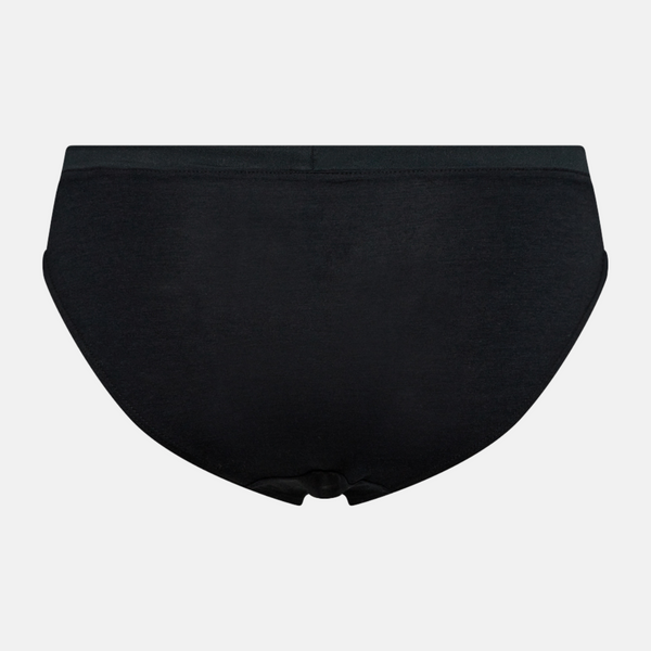 Black Bamboo tai panties with feminine details
