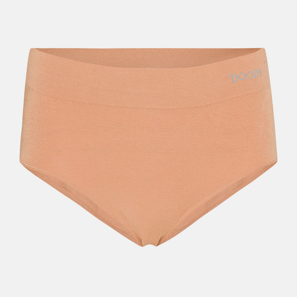 Pale nude bamboo maxi panties