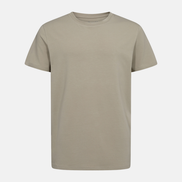 Dark khaki crew neck bamboo t-shirt