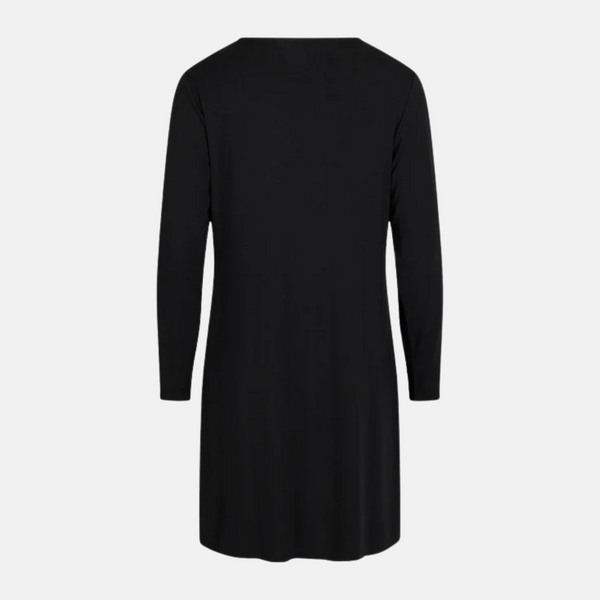 Jacqueline bamboo long-sleeved nightgown - black