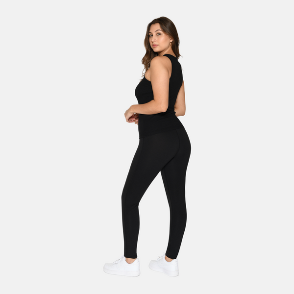 2-Pack Bamboo Tank Top in Rib - Black