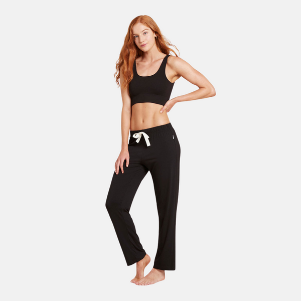 Black bamboo night pants